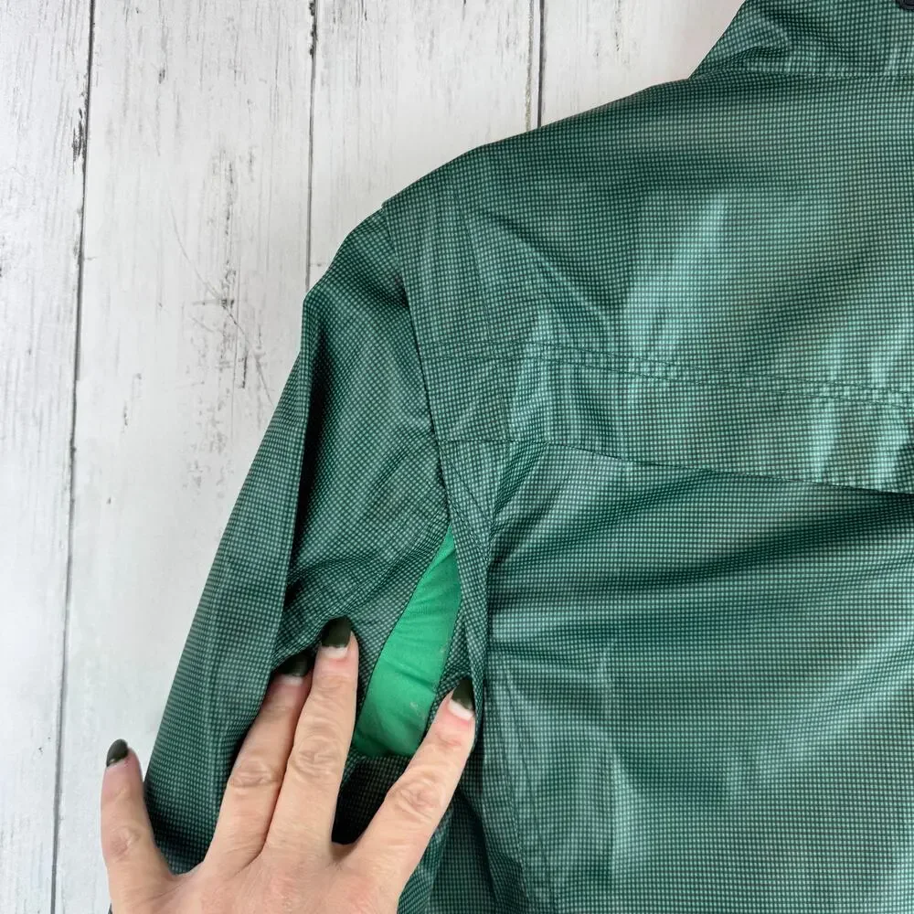 Roberta di Camerino Sport Green Full Zip Windbreaker Jacket Size 90/ US XS/Small